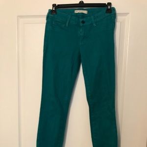Teal/green skinny jeans by bullhead black